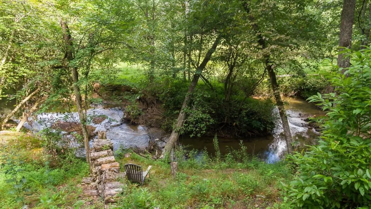Hideaway Cabin On The Creek With Hot Tub And Blue Ridge