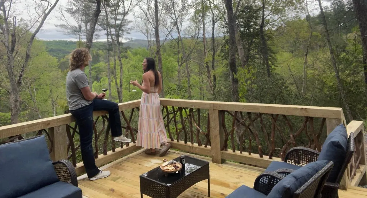 Nyaraló Log With Mountain View And Privacy Blue Ridge
