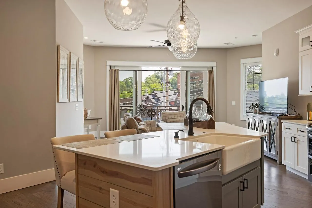 Beautiful Downtown - Balcony - Amazing Views - Loaded Kitchen - Stainless Steel Appliances - Board Games & Blue Ridge
