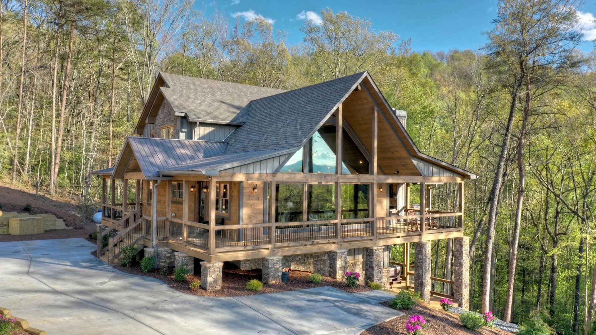 Mountain Echoes - Mountain View Fire Pit Hot Tub * Blue Ridge
