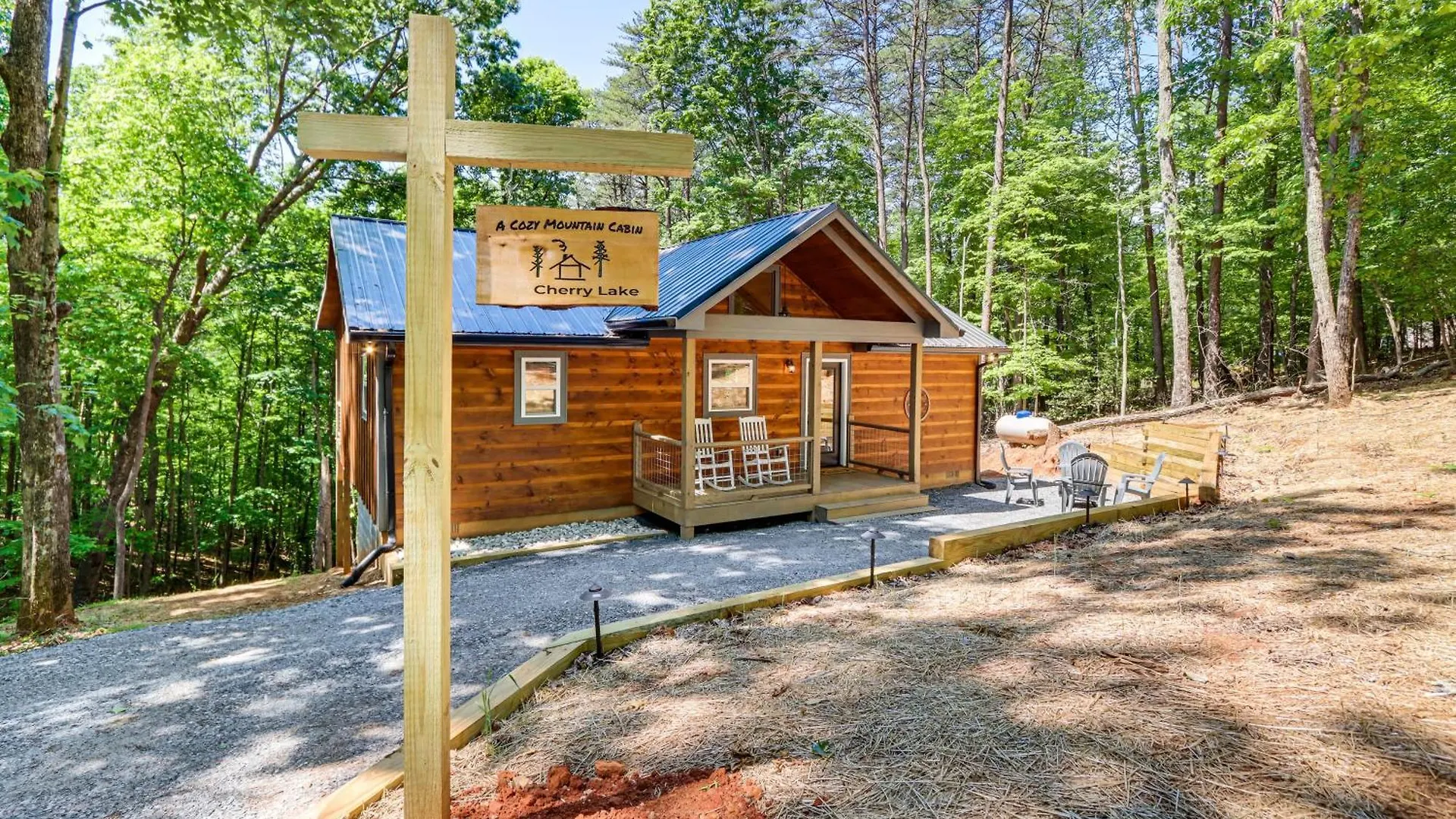 Feriehus Peaceful Cabin, Forest View And Fireplace Blue Ridge