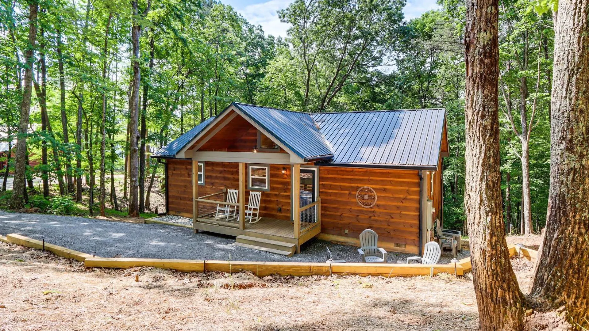 Feriehus Peaceful Cabin, Forest View And Fireplace Blue Ridge